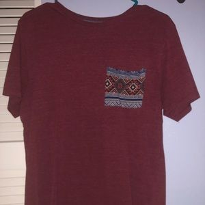 Maroon pocket tee, size Medium. Great condition!